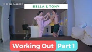 Bella & Tony Home Couple Workout (Part 1/4)