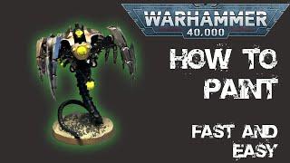 How to Paint a Necron Canoptek Wraiths FAST and EASY