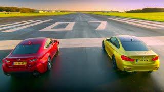 BMW M4 Coupé vs Lexus RC F | Top Gear