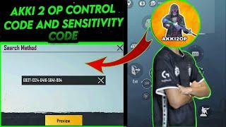 [UPDATED] AKKI 2OP PUBG SENSITIVITY CODE AND CONTROL CODE 2021/2 FINGER PLAYER CLOW PUBGMOBILE 9ZERO