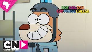 Cheese Robbery | Boy Girl Dog Cat Mouse Cheese | Cartoon Network Africa