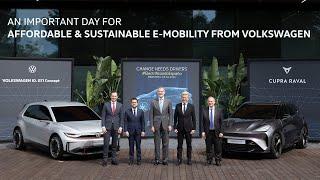 ️ An important day for affordable & sustainable #Emobility from #Volkswagen