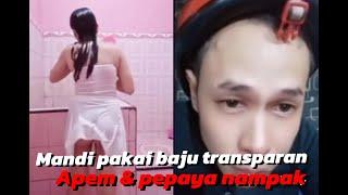 Mandi di live sampai nampak apem #live  #pk #tiktok