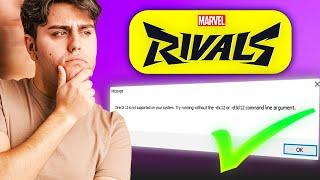 How to Fix "DirectX 12 is Not Supported on Your System" in Marvel Rivals