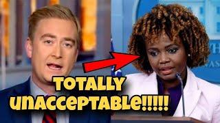 Peter Doocy is Left Furious After Karine Jean-pierre  SHUTS DOWN his Brilliant Question