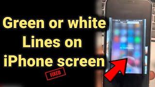 Green or white lines on iPhone screen : how to fix