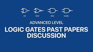A/L ICT - Logic Gates Past Papers Discussion (2014-2015)