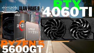 Ryzen 5 5600GT + RTX 4060 TI - TESTES em 2k