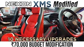 TATA NEXON MODIFIED WITH 10 NECESSARY UPGRADE....!!70000 BUDGET MODIFICATION