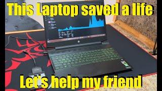 HP Laptop survived the war in Ukraine and saved my friends life. Now I need to save it's life.