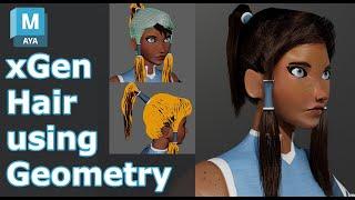 Quick Realistic xGen Hair Creation Using Geometry in Autodesk Maya | Tutorial