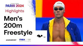 WHAT A RACE! ‍️ | Men's Swimming 200m Freestyle Highlights | #Paris2024 #Olympics