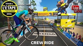 Lama LIVE Crew Ride: Virtual L’Etape du Tour de France // Stage 1 // Mountain Route 