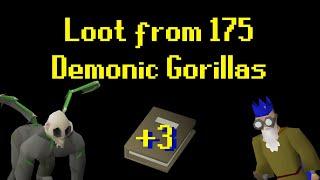 Loot From 175 Demonic Gorillas | MrBabyHandsome