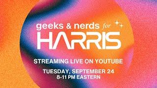 Geeks & Nerds for Harris Live Organizing Call