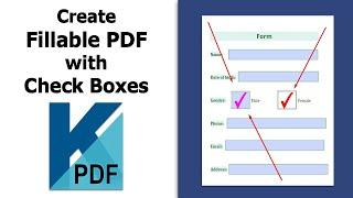 How to create a fillable form with check boxes using Kofax Power PDF