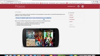 how to use Picasso library in android