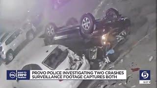 Provo police investigating two separate crashes that caused significant damage