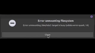 Fix Error unmounting /dev/sda : target is busy in Linux - Easy Fix