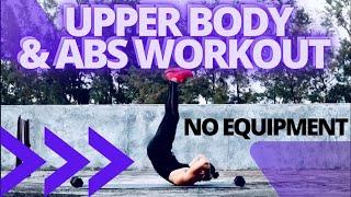 UPPER BODY AND ABS WORKOUT AT HOME / NO EQUIPMENT // BY GASTON IVAN