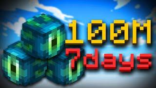 How to get 100 MILLION in 7 DAYS.. | Hypixel Skyblock