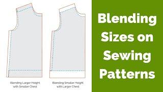 How to Blend Sizes on Sewing Patterns