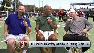 Christian McCaffrey talks to Rose, Wyche following 49ers practice | 'Inside Training Camp Live'