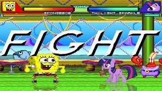 NICK54222 MUGEN: SpongeBob SquarePants (Infantry00) VS Twilight Sparkle