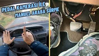 PEDAL KAMERASI İLE ANLATTIM ! YOKUŞTA MANUEL ARABA KALDIRMA | VİTES GEÇİŞLERİ | POV SÜRÜŞ