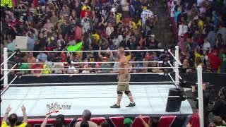 Ryback stands by as The Shield attacks John Cena: Raw, April 15, 2013