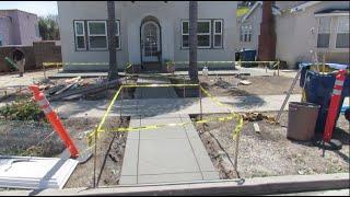 Construction Of A Concrete Front Entryway From Start To Finish! BEST IN THE WEST!