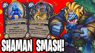 SMASH Opponents With HUGE Minions! Dr. Boom's Mini-set Hearthstone Shaman Deck
