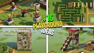 MINECRAFT: 15 Playground Build Hacks for your Friends | JMOX BUILD️