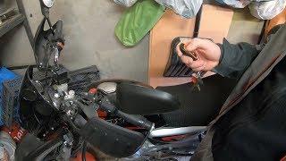 Bajaj Boxer BM150X - Настройка датчика удара на сигнализации.