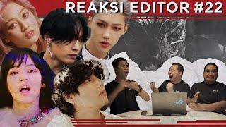 Reaksi Editor Indonesia 22 : BLACKPINK, BTS, STRAY KIDS, TWICE, LAY | K-POP