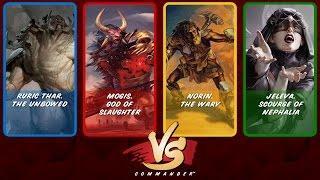 Commander VS S4E7: Ruric Thar vs Mogis vs Norin vs Jeleva [MTG: Multiplayer]