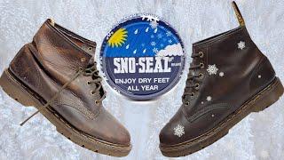 How To SNOW-PROOF Any Leather Boots This Winter: Dr. Martens DIY Easy #SnoSeal #Waterproof #Winter