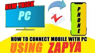 HOW TO TRANSFER FILES B/W PC AND MOBILE USING ZAPYA #ZAPYA