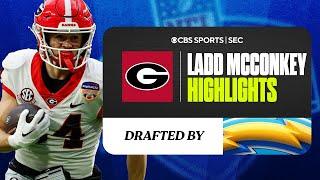 Ladd McConkey Georgia Highlights | No. 34 Overall to Chargers | CBS Sports