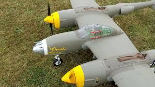 Flightline P-38L Lightning onboard flight Neustadt Glewe 2021