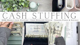 Cash Stuffing $686 | Weekly Cash Stuffing | Cash Envelope System | Sinking Funds & Savings Challenge