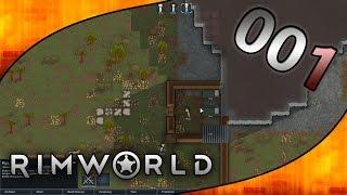 Let's Play RIMWORLD S01E001 - Abgestürzt und fern der Heimat [Gameplay German Deutsch]