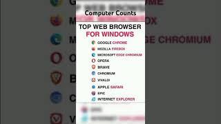 top web browser for windows #computereducation #computerfundamental #computer counts