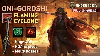 【10 Div Full-Unique】Embrace the FIRE with Oni-Goroshi Cyclone! Spin2Win on a budget! *Not CoC* 3.21