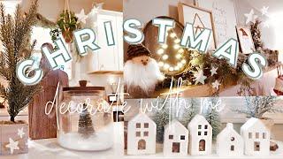 CHRISTMAS DECORATE WITH ME 2021 | living room & kitchen cozy decorating | DIY christmas decor