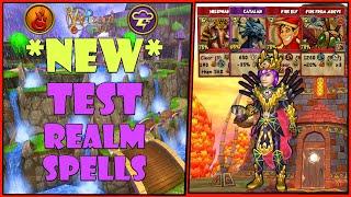 Wizard101 Test Realm: Every *NEW* Updated Fire And Storm Spell!