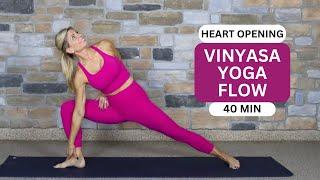 Vinyasa Yoga Flow (Heart Opening) | 40 Min | Yoga 4:13 with Tauni