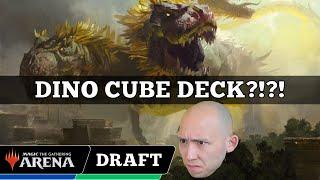 DINO CUBE DECK?!?! | Chromatic Cube Draft | MTG Arena