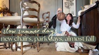 Slow Summer Days Vlog 5 | New Chairs and Unpacking Fall