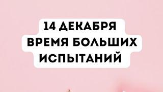 14 декабря - Время больших испытаний.